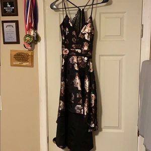 Black floral dress!